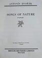 Songs of Nature SATB Choral Score cover